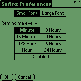 Preferences Screen